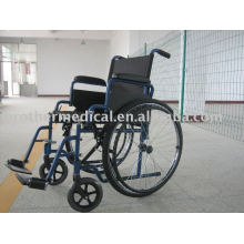 Wheelchair Steel Self Propelled Sports Blue Color